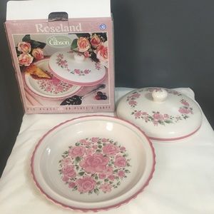 Vintage Gibson Roseland pie plate